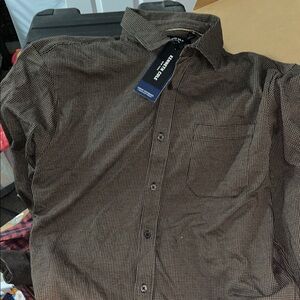 Kenneth Cole Brown Casual Button Down Shirt